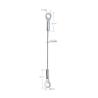 Buy cheap Galvanized Ceiling Wire Rope Security Cable With Stamped Eyelet End YW86367 from wholesalers