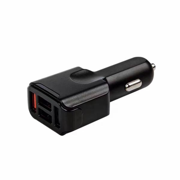 Buy cheap QC3.0 fast charge car charger 3USB4.8A dual line multi-port car charger car phone charger from wholesalers