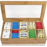 Buy cheap hot sell tea packaging box bamboo box for tea with 10 component for high quality from wholesalers