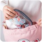 Custom Logo Clear Travel Portable Make Up PVC Cosmetic Bag