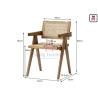 Buy cheap Southeast Asian Style Hand Made Rattan Dining Chairs Solid Wood Frame Cane Dining Chair from wholesalers