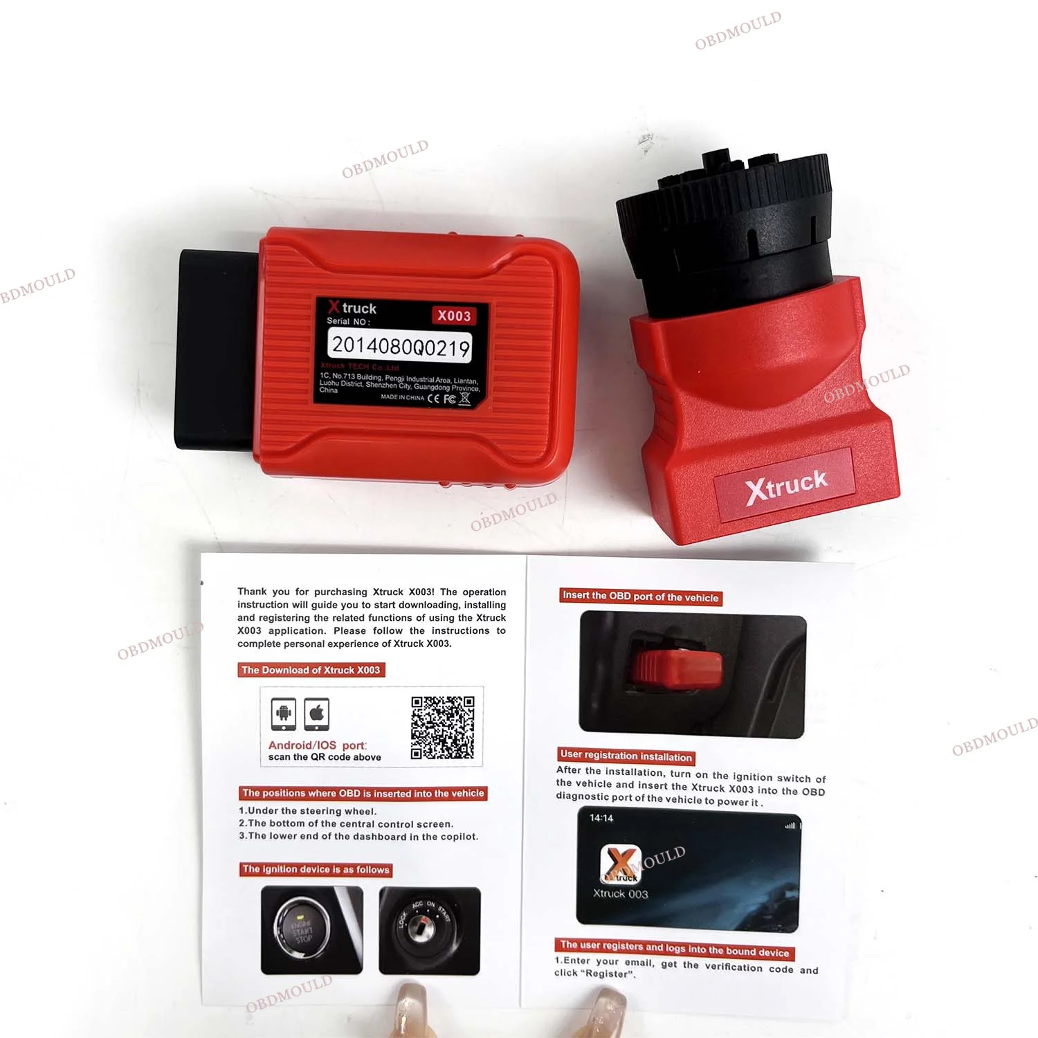 Xtruck X003 Bluetooth Connection 3-in-1 Truck Diagnostic System For Vol-vo/Sca-nia/Cum-mins