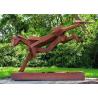 Buy cheap Public Art Luxury Stainless Steel Outdoor Sculpture With Corten Steel Base from wholesalers