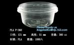 PLA compostabale Cup, PET Cup, PP Cup, PS Top Snack Cup Straw, Food Takeout Box,