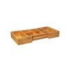 Buy cheap Natural Restaurant Bamboo Storage Organizer Utensil Tray Drawer Carbonized Color from wholesalers