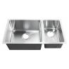 Buy cheap Factory Supply Double Bowl Handmade 32 Inches Satin Finish SUS304 Undermounted Sinks from wholesalers
