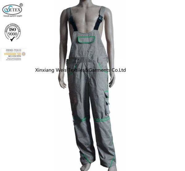 Buy cheap Mens Protective Fr Bib Overalls Cotton Flame Resistant 300gsm Weight from wholesalers