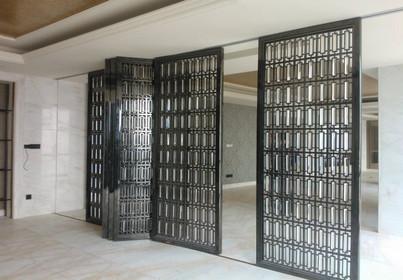Brushed black titanium stainless steel screen , price stainless steel wall