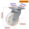 Buy cheap 5 Inch Heavy Duty Casters 400kg Load Industrial Castor Wheels 125mm from wholesalers