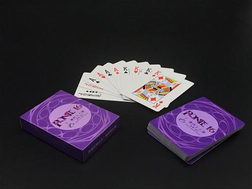 Buy cheap Purple Color Printed 300gsm C2S Paper Playing Cards 63x88mm Tuck Box Packaging from wholesalers