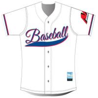 Buy cheap Full Size Boys Baseball Jersey , 300gsm Powersports Custom Baseball T Shirts product