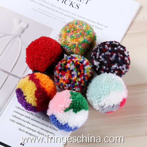 Wholesale Colorful DIY Multicolored Pom Pom Ball For Hat Costume Christmas