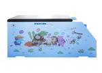 Cartoon Hospital Pediatric Examination Table Wooden Structure With Cabinet