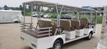 New 4+1 Four Row Seats Sightseeing Electric Steel Frame Vehicle with Luggage