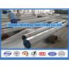 Buy cheap Q345 Octagonal 86um Hot Dip galvanized steel pole , 69kv Voltage utility power pole from wholesalers