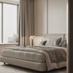 Creamy Whole House Design Contemporary Beige Home Furniture Kitchen Cabinet