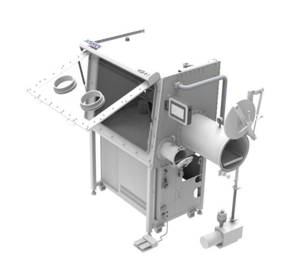 Buy cheap Single Side Lab Stainless Steel Dry Vacuum Entrance Glove Box For Lithium Battery from wholesalers