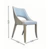 Buy cheap Solid Wood Leather Fabric Chair for Dining Room Hotel Furniture Customizable Durable from wholesalers