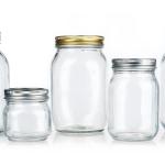 Custom Glass Jar Wide Mouth Mason Jars 8 Oz 16 Oz Glass Jar Set
