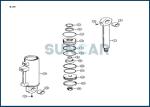 S300163 Auxiliary Cylinder Seal Kit For Wheel Loader CNH 621 721