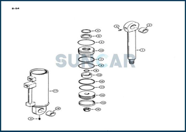 Buy cheap S300163 Auxiliary Cylinder Seal Kit For Wheel Loader CNH 621 721 from wholesalers