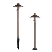 Buy cheap 12 Volt LED Garden Spike Lights G4 Tempered Glass Antique Brass Spike Or Surface product