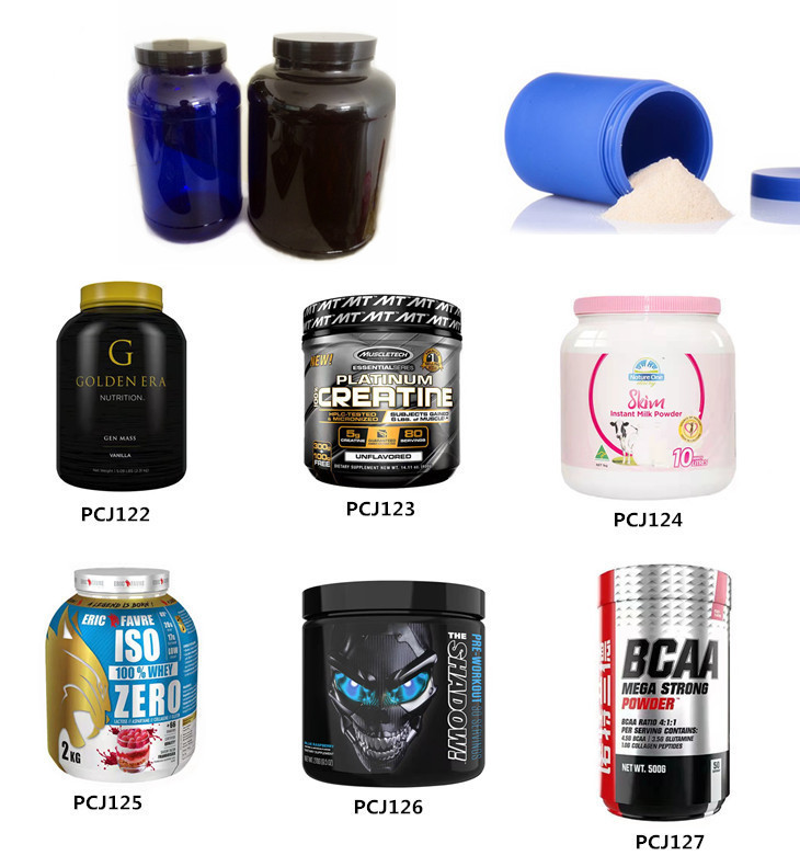 PET Plastic Powder Canister 3000ml Plastic Dog Treat Container Jar SGS