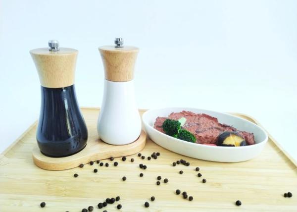 Buy cheap Round Shape Wooden Salt And Pepper Grinders For Durable Grinding from wholesalers
