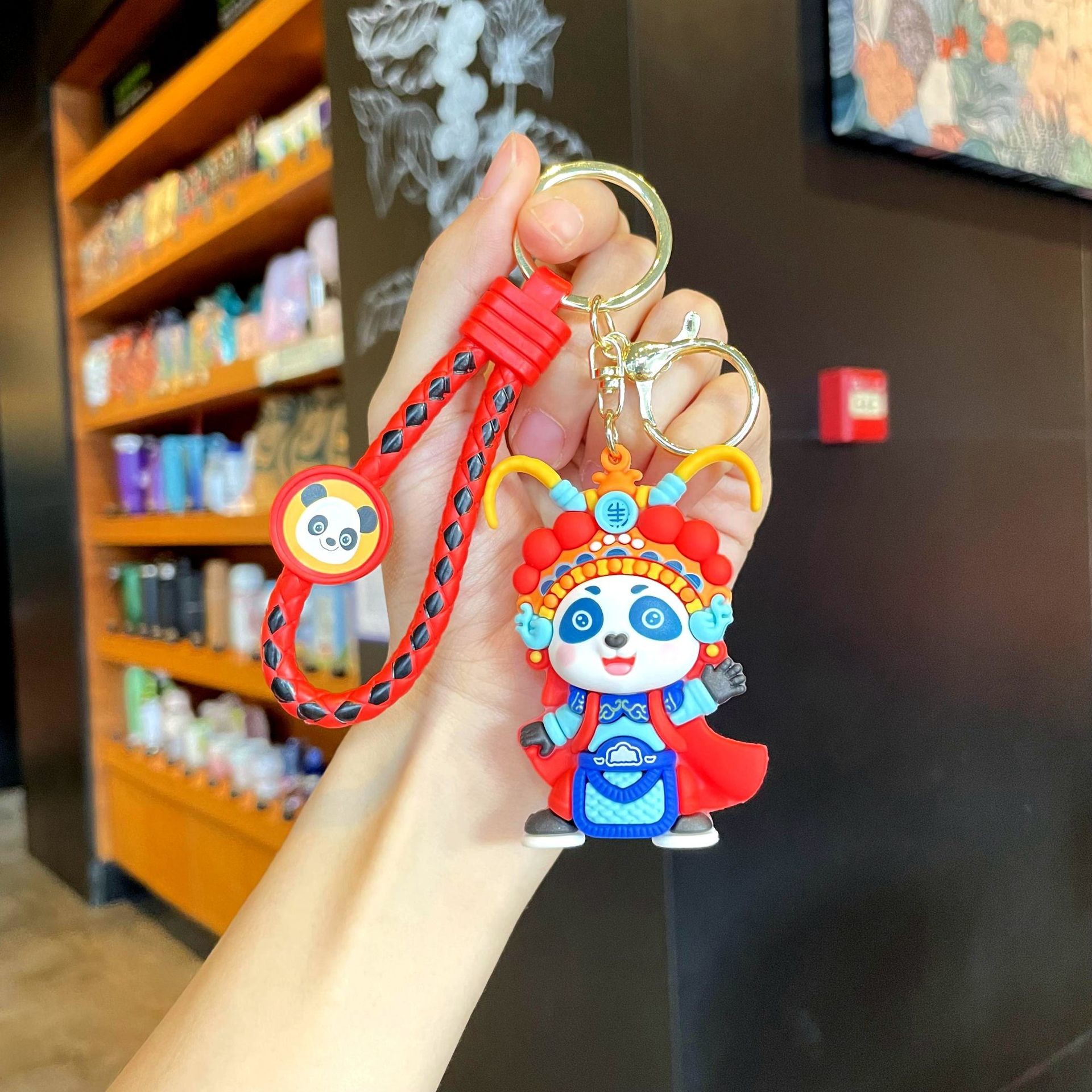 Soft Silicone Stainless Cartoon Animals Hanging Keychain Decoration Pendant Metal Key Ring Accessories