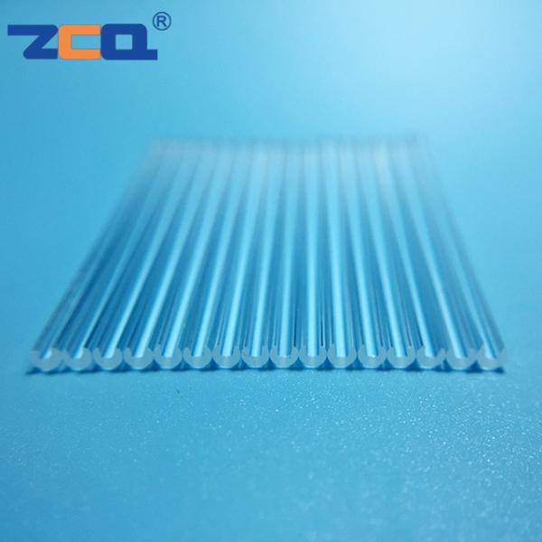 Buy cheap V Shaped Clear Fused Quartz Rod OD 2.4mm OD 5mm Abrasion Resistance from wholesalers
