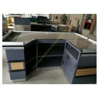 Buy cheap Retail Shop Cashier Checkout Counter / Durable Wooden Cashier Desk product