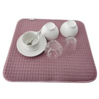 Buy cheap 200gsm All Polyester Microfiber Dish Drying Mat Kitchen Usage product