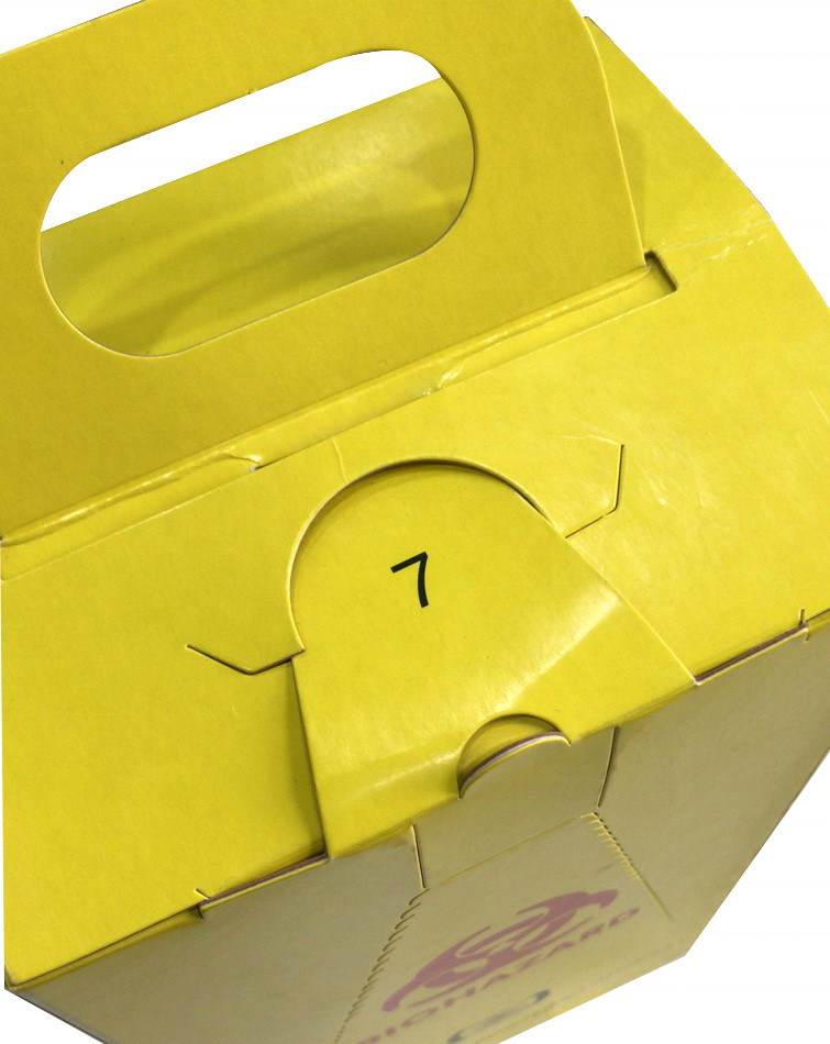 10L Biodegradable disposable white Cardboard box Medical Sharps Box