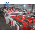 Double Lines Hot Cutting Polythene Shopping Bag Making Machines Middle Speed