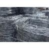 Buy cheap PVC Coated Bob Wire Double Strand Galvainzed Bobbed Wire Silver Color from wholesalers