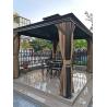Buy cheap Luxury Outdoor Deck 12*16ft Aluminum Frame Galvanized Steel Bimetal Roof Hard Top Gazebo Garden from wholesalers