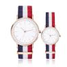 Buy cheap Nylon Straps Quartz Couple Watches 3ATM Gents Couple Watch Set from wholesalers