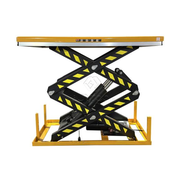 1000kg Portable Electric Scissor Lift Table Cart Q345B Steel