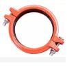 Buy cheap ANSI Standard DN200 Ductile Iron Grooved Pipe Fittings Coupling from wholesalers