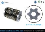 High Hardness Scarifier TCT Tungsten Carbide Cutters 5 Points For Removing Old