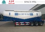40 CBM 3 Axle Cement Semi Trailer , Bulk Cement Trailer With Air Compression
