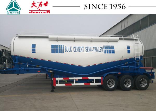 Buy cheap 40 CBM 3 Axle Cement Semi Trailer , Bulk Cement Trailer With Air Compression from wholesalers