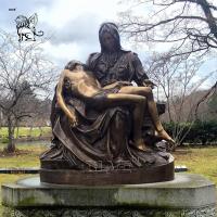 Buy cheap BLVE Bronze Pieta Sculpture Life Size Copper Religious Church Mary And Jesus product