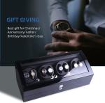 Watch Winder, XTELARY Luxury 4 Motor Quad Watch Winders for Automatic Watches