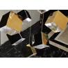 Buy cheap Zhongshan Supplier Big Gold and Silver Square Shade Interior Living Room Decorative Lighting Chandelier from wholesalers