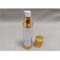 Buy cheap Non Spill Acrylic Lotion Bottle With A Diaphragm Inside Aluminum Cover product