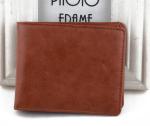 2CM Thick ISO9001 Crazy Horse Leather Wallet , 11.5x9.2cm Custom Credit Card