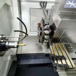High Speed 3 Axis swiss Type Automatic Lathe 4500rpm Spindle Speed