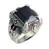 Buy cheap Mens Thailand Retro Dragon Sterling Silver Ring with Created Black Onyx(023605BLACK) from wholesalers