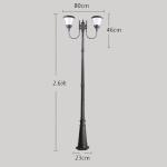 High Lumens Outdoor Solar Patio Lights ABS PS 6W Waterproof Decorative 220V